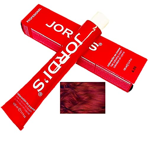 Tintes Profesionales color intenso y brillante - 6.55- RUBIO OSCURO CAOBA ROJO - Coloración en crema 100ml Cover