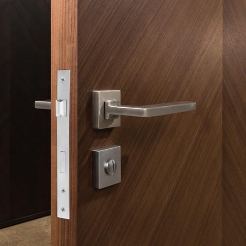 Risbay 1PCS Silver Aluminum Alloy 2 Point Bolt Mortise Lock Replacement by Risbay - Used condition - Image 8
