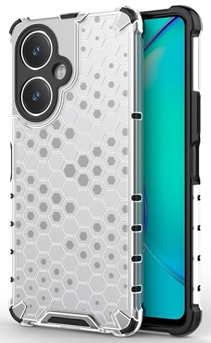 Image of Glasgow Back Case Cover Compatible with [ Vivo Y27 4G ] (Stylish Design) - Transparent