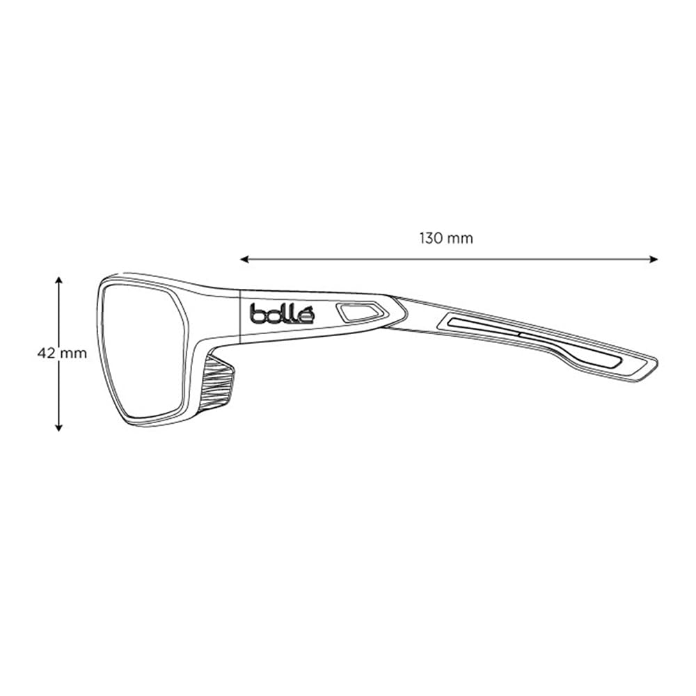 BOLLE SINGLASSES AIRFIN Black Matte Blue - TNS Polarized