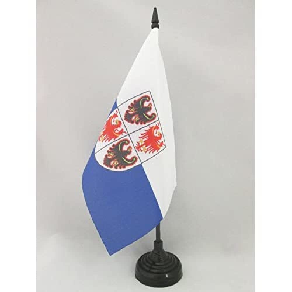 AZ FLAG Trentino-Alto Adige Table Flag 5'' x 8'', Italian Region Office Decoration 100% Polyester 21 x 14 cm