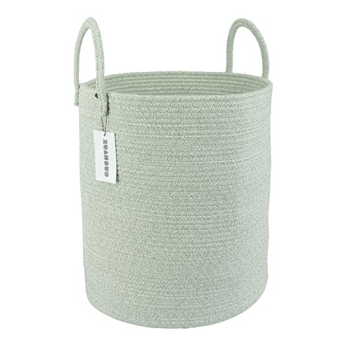 XUANGUO Cotton Rope Laundry Basket Hamper for Clothes Woven Storage