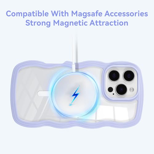 Housse antichoc iPhone 17e transparente violette silicone souple MagSafe - 2
