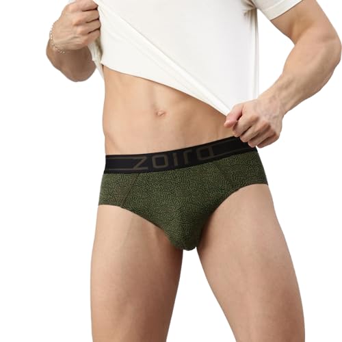 Image of Zoiro Men's Brief | Soft Band | Soft No-Marks Elastic | Breathable Innerwear | Pack of 1 | Color May Vary