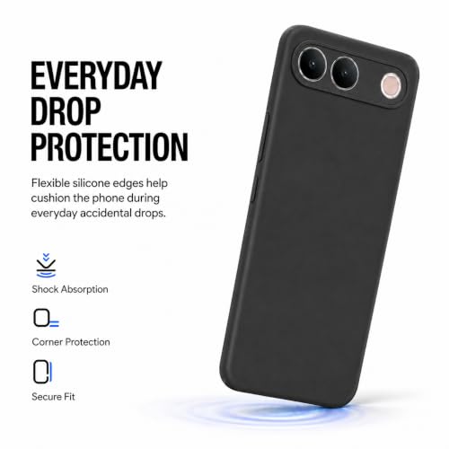 Image of FIRST MART Matte Silicone Back Cover for Vivo S2 - Black