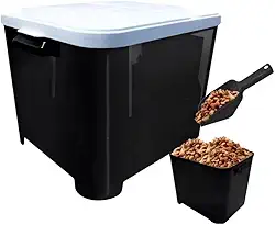 Porta Ração Pet Até 15 Kg + Pá Dosadora Container Para Ração(6 Litros)