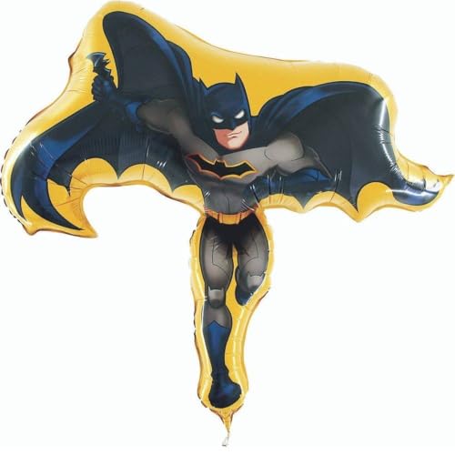 Ciao Batman globo foil mylar supershape moldeado (91 cm, 36') original DC Comics, multicolor