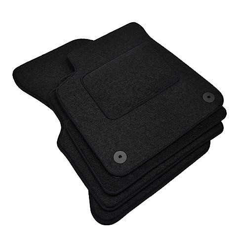 J&J AUTOMOTIVE | Tapis De Sol Noir Velours sur Mesure pour Range Rover Sport L320 2005-2012, Base Antidérapante, Renforcée dans la Zone de la Pédale
