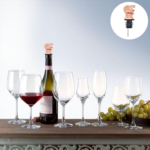 Capiant 1 Pack Lion Head Wine Pourer Spout Wine Bottle Pourers For Alcohol Stainless Steel Lion Head Wine Pourer Animals Shape Wine Pourer Aerator For White Red Wines Whiskey thumb #6