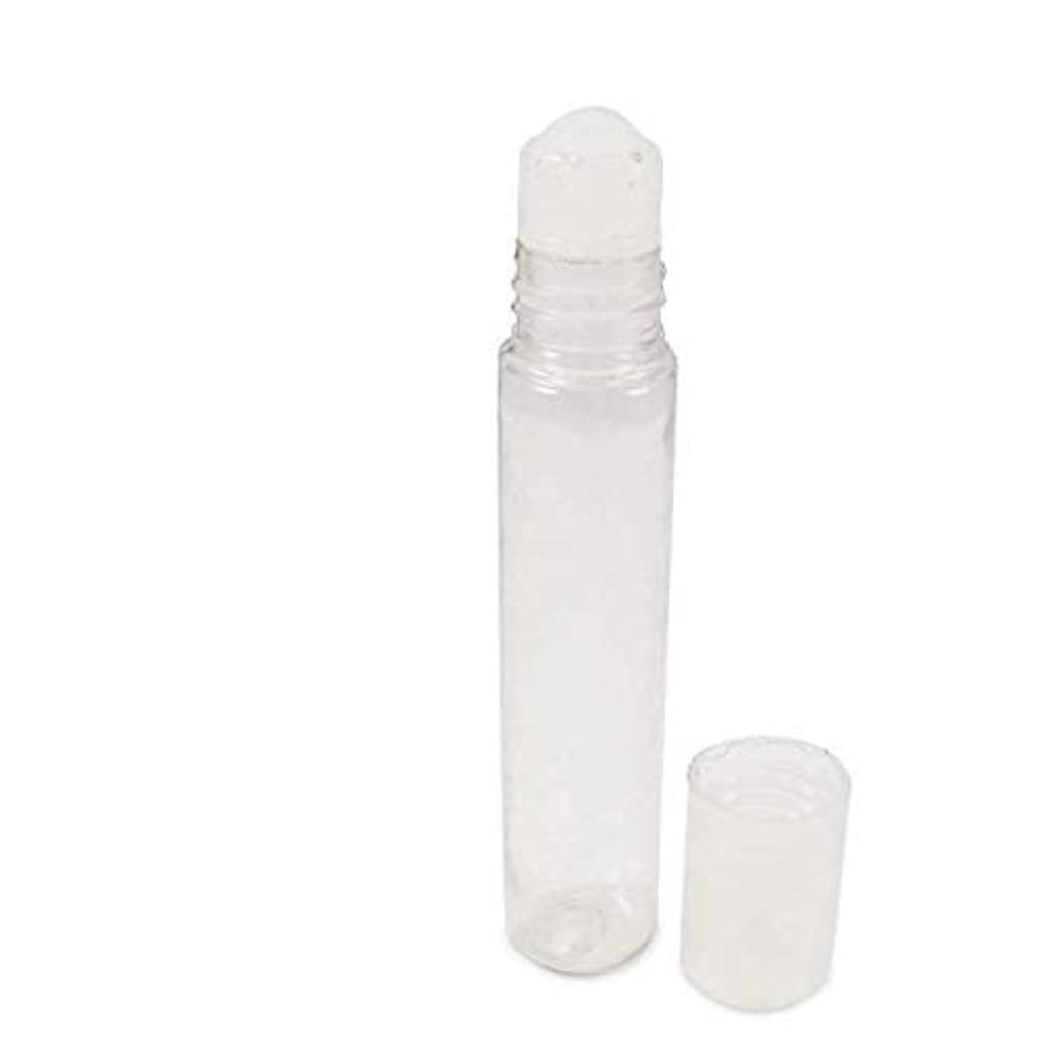 Hunky Dory 10ml Transparent Plastic Unbreakable Bottles Empty Refillable Essential Oil Roll-on Bottles Cosmetic Sample Storage Container Vial with Roller Ball for Essential Oil,Perfume(Pack of 1)-picture-23