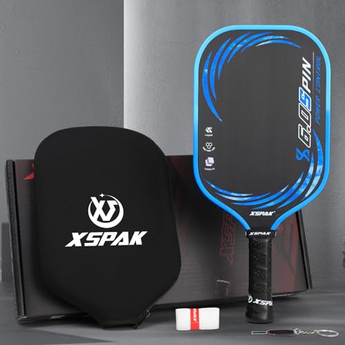 Image of XS XSPAK Carbon Fiber Pickleball Paddle - Tournament Edition - World Champion Surface Technology Options Pickleball Racket - USAPA Polypropylene Honeycomb Paddle with Cushion Comfort Grip