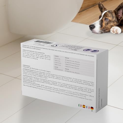 Suprapet Probiostop Probiotika für Hunde und Katzen 30 Tabletten – Bekämpft Durchfall und Verdauungsstörungen – Unterstützung für die Darmflora