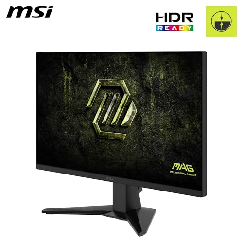 MSI MAG 245F X24 24-Inch Gaming Monitor, 1920x1080 FHD, Rapid IPS, 240Hz, 0.5ms, HDR ready, AMD FreeSync™ Premium, Eye care, AI vision, HDMI 2.0b, DP 1.2a, Frame-less, Vesa Mount, Black - Image 2