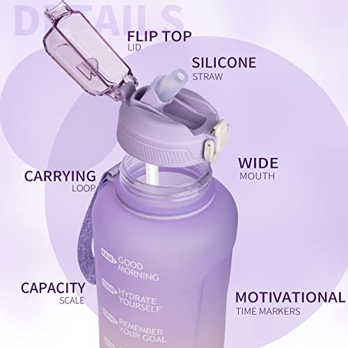 DEARRAY 2 litri Borraccia Motivazionale Sportiva