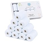 Simthread All Purpose Sewing Thread, 10 Spool 1000 Yards Each Bobbin Polyester Thread for Sewing, Handy Polyester Sewing Threads for Sewing Machine (White Series)