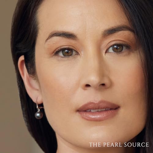 THE PEARL SOURCE Drop Shape Pink Freshwater Cultured Pearl Elegance Earrings for Women3