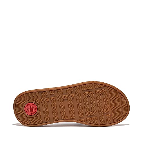 Fitflop F-Mode Metallic Leather/Cork Flatform Cross Slides Women’s Sandals – Microwobbleboard Midsole Classic Pewter Mix 8 M (B) #TOP2