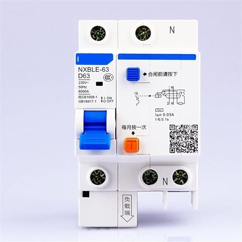 Disjoncteur différentiel NXBLE-63 AC230/400V D 40A 50A 63A