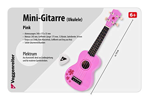 Voggenreiter Verlag mini-gitaar Lady pink - Image 3