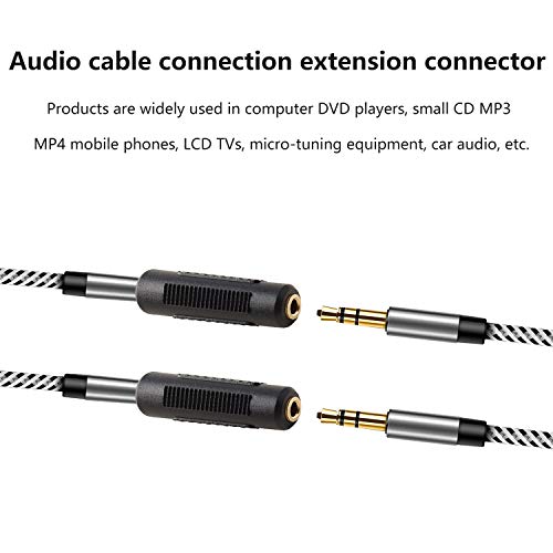 Adaptador Jack Estéreo 3.5mm Macho a Hembra x5 miniatura 3