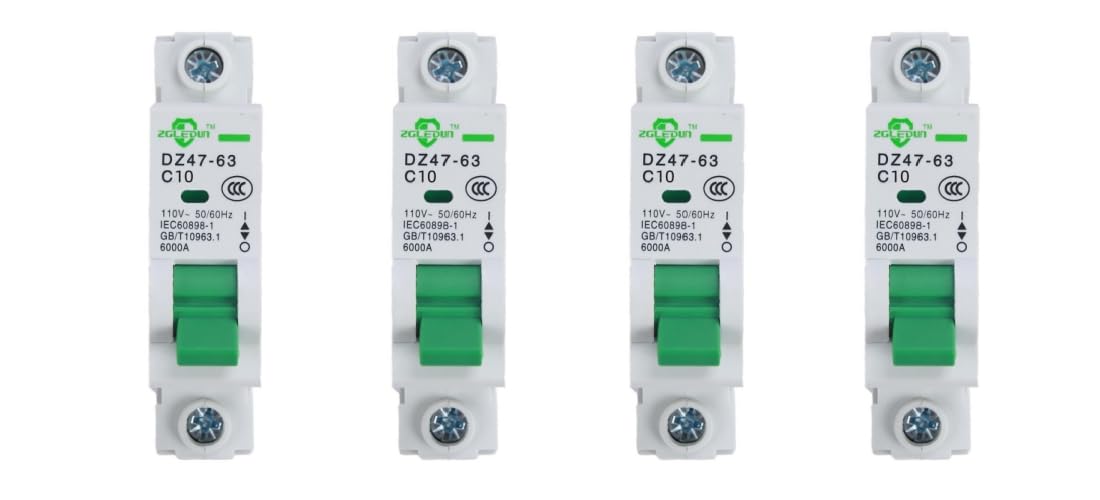 Miniature Circuit Breaker - 4 Pcs 110V/240V MCB Din Rail DZ47-63 Mini Home Circuit Breaker 1 Pole 16A, AC Solar MCB — Amazon image 8