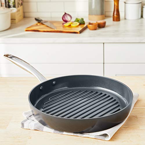 Greenpan CC002673-001 Chatham Black Prime Midnight Hard Anodized Healthy Ceramic Nonstick, 11 Inch Grill Pan thumb #8