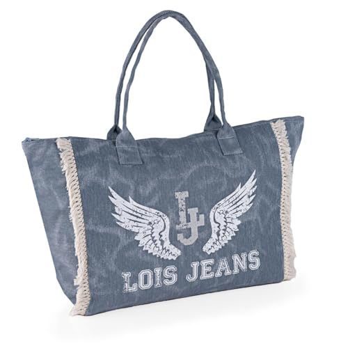 Imagen de Lois Bolsa De Playa Grande Estilo Veraniego Bolsa Playa Mujer Ideal para escapadas Y Bolsos De Playa Grandes Con Capacidad XL