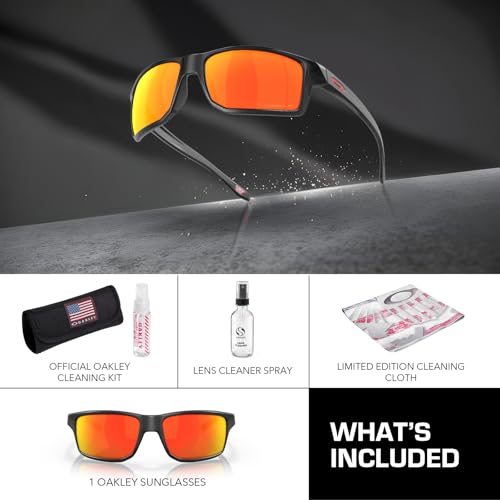 Image of Oakley GIBSTON OO9449 Rectangle Shape Sunglasses With Official Eyewear Kit | Men's Sunglasses