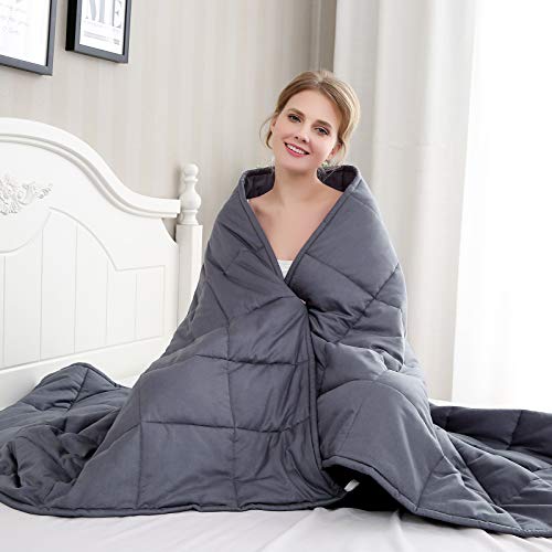 image for Amy Garden Weighted Blanket (48x72 Inch, 15 lbs for 160-250 lbs Indivi