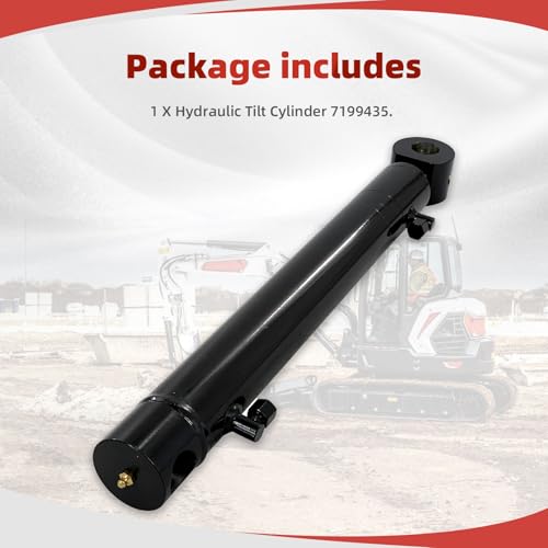 Image of 7199435 Hydraulic Thumb Clamp Cylinder Compatible with Bob-cat C-at Mini Excavators E32 E35, Bob-cat CAT Mini Excavators Hydraulic Cylinders