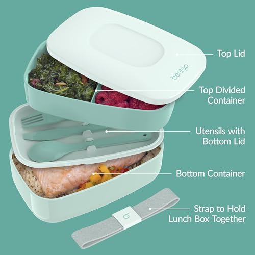 Image of Bentgo Classic Stackable 3-Compartment Adult Bento-Style Lunch Box