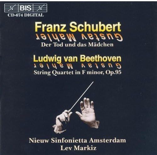 String Quartet In D Minor; Str [Audio CD] Amsterdam Sinfonietta; Markiz, Lev and Franz Schubert