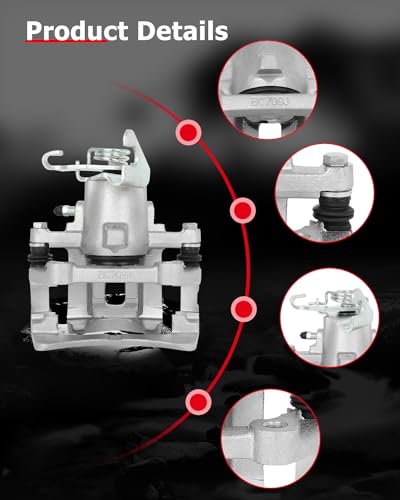 Image of cciyu 18B4926 18B4927 Rear Left & Right Brake Calipers With Bracket For Ford For Mustang 2005-2014