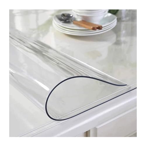 Protetor de mesa transparente, toalha de mesa transparente resistente ao óleo/toalha de mesa PVC transparente/tapete para mesa de café secretária armário ALFAAL (cor: 1,5 mm, tamanho: 50 x 58 cm/20 x