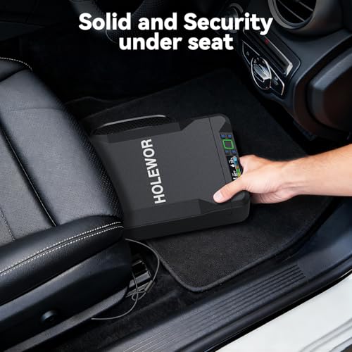 Car Gun Safe Small Pistol Safe Handheld Biometric Gun Cases for Handguns, Portable Fingerprint Pistol Lock Security Box for Travel Nightstand Bedside thumbnail 5