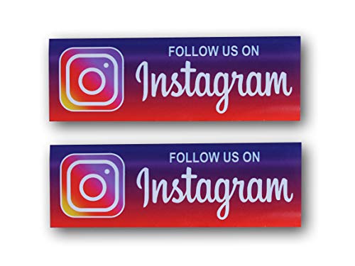 eSplanade Instagram Decal Sign Sticker for car, Shop Instagram (9"