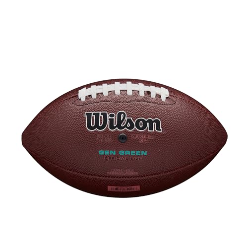 Wilson Balón de Fútbol Americano NFL Stride Pro Eco, Materiales Ecológicos, Hecho de Cuero Sintético Suave, con Costuras de Precisión y Cordones NFL, Listo para Jugar, Color: Marrón, Tamaño Oficial - imagen 2