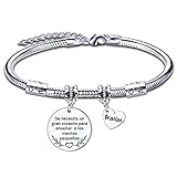 LUODAN Pulsera Maestro Regalo Maestro Pulseras Maestro Gracias Maestro por el Regalo Grabado Pulsera Graduación Regalos Cumpleaños Regalo del dia del Maestro Regalo de acción de Gracias (1)