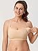 MOMANDA Yoga Nursing Bras for Breastfeeding Fixed Y Back Soft Support Nursing Sports Maternity Bra Tan Milkshake XX-Large