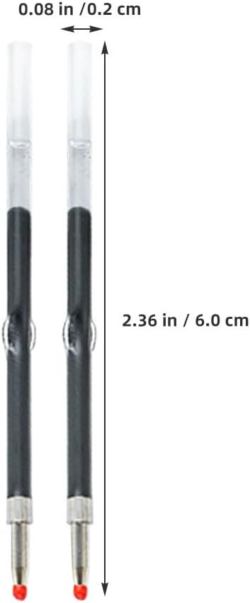 NUOBESTY 50 Pack 0.7Mm Beadable Pen Refills Black Ink Smooth Writing Gel Pen Replacement for School Office Use