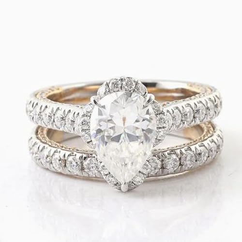 Bague moissanite DEF-VVS en argent massif, éclat d'exception - 2