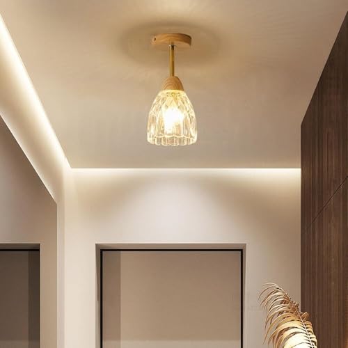 Lámpara de techo de madera ideal para comedor y crear ambientes cálidos 4