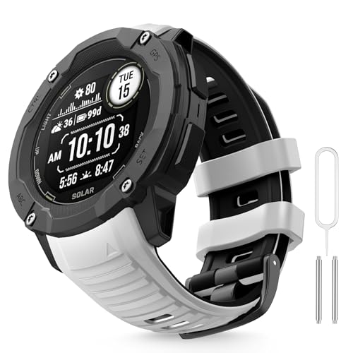 Image of Compatible with Garmin Instinct 2X Band,Adjustable Soft Silicone Replacement Sport Watch Wristband Strap for Garmin Instinct 2X /Solar /Tactical