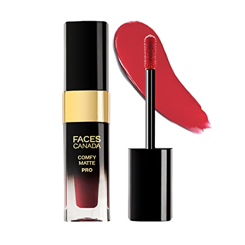 Image of FACESCANADA Comfy Matte Pro Liquid Lipstick - Spotlight Mauve 11, 5.5 ml | 10HR Longstay | Intense Color | Macadamia Oil & Olive Butter Infused | Lightweight Super Smooth | No Dryness | No Alcohol