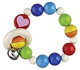 Age minimum: 0 mois Heimess Hochet - Arc-en-Ciel - 8 cm