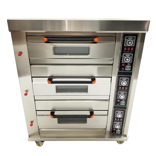 Commercial Gas Pizza Oven with Casters