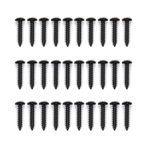 30 Pcs Black Interior Trim Screws #8 M4.2-1.41,fits for Toyota Pickup 4runner Camry Corolla & Etc Most Models