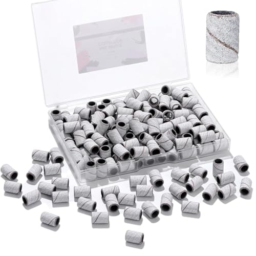 Bandas de lijado para taladro de uñas Makartt, 100 limas de grano #180