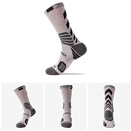 Ywslrc 5 Pairs Men'S Athletic Crew Socks Performance Thick Cushioned Sport Basketball Running Training Compression Sock thumb #7
