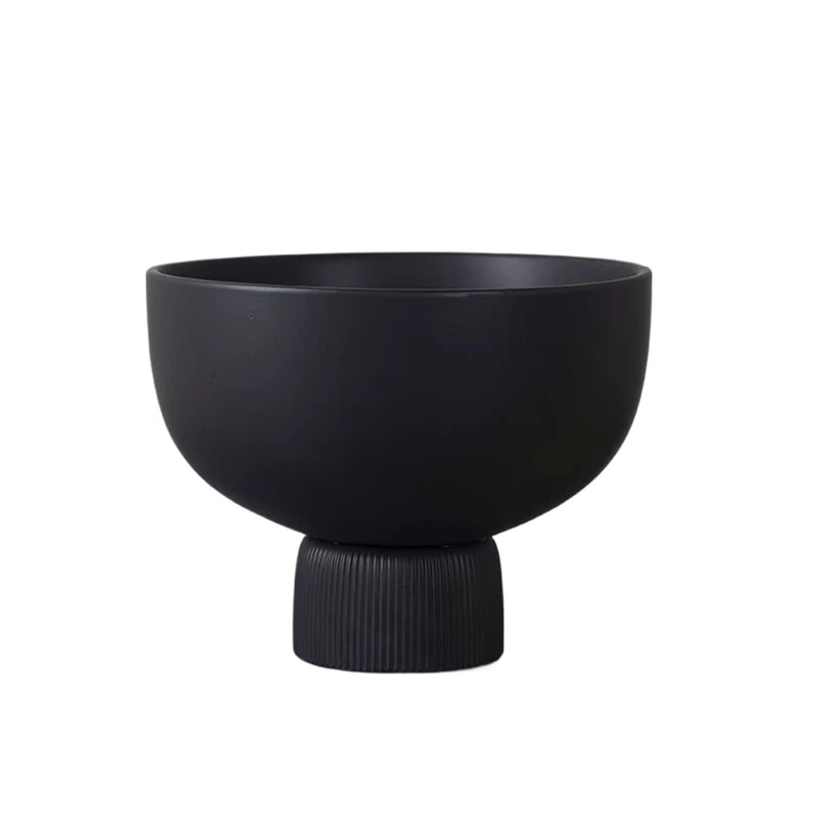 Tall Ceramic Flowerpot Geometric Stripes Flower Vase Arrangement Container Planting Basin Home Decoration Accessories(B-L)